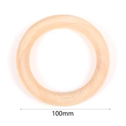 Natural Wood Beads - Round Spacer Wooden Pearls for DIY Jewelry and Handmade Accessories (100mm 2pcs)