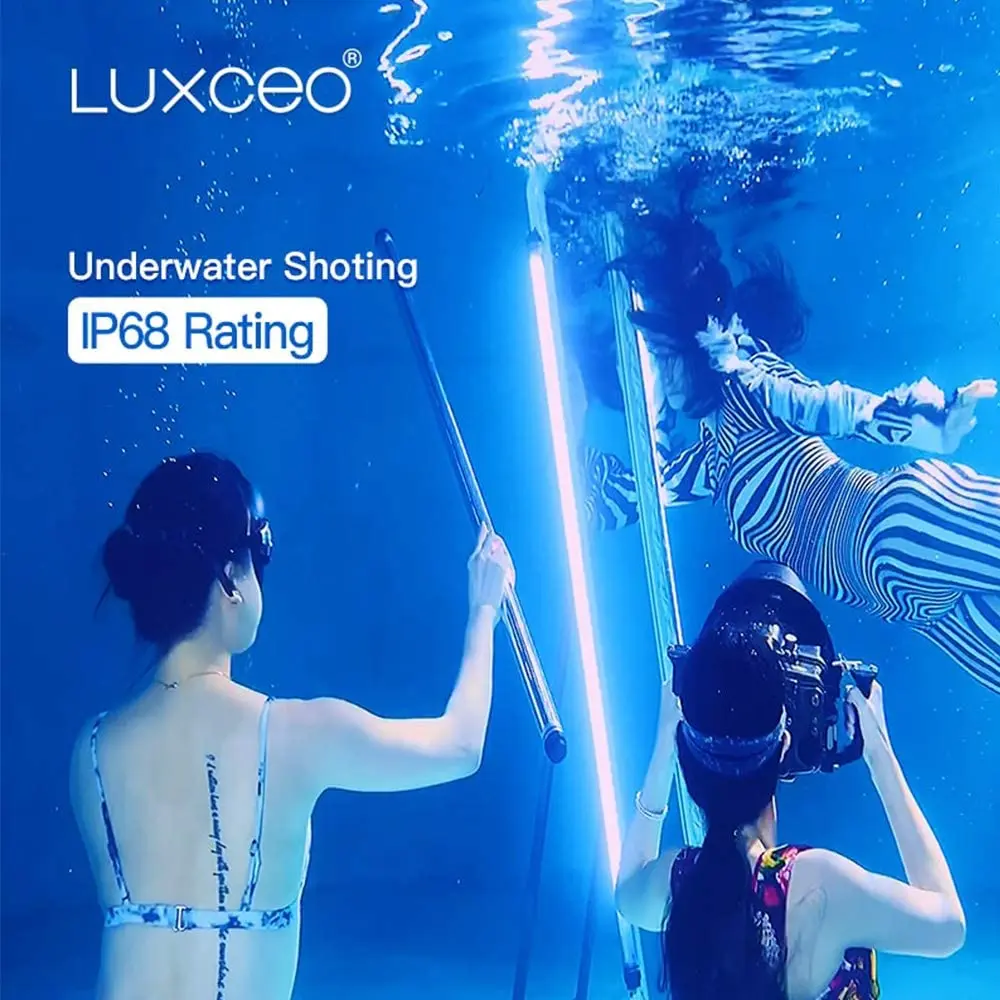Description Picture 4 of itemLUXCEO P120 LED RGB Video Light Wand Tube 120cm IP68 Waterproof With APP Control 1350LM Studio Fill Lighting For Photographers