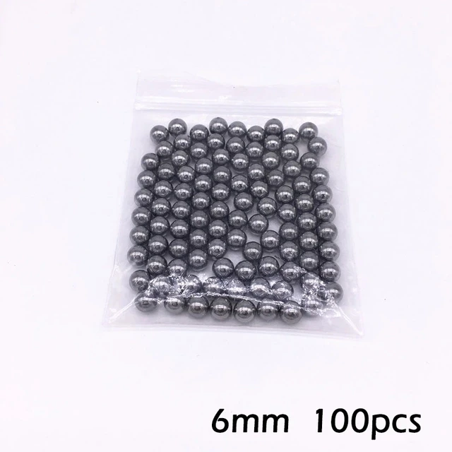 only 6mm 100pcs Уличная детская игрушка Рогатка алюминиевая стальная катапульта мраморные охотничьи игры лук катапульта и Резиновая лента игрушки спортивные игры - Цвет: only 6mm 100pcs