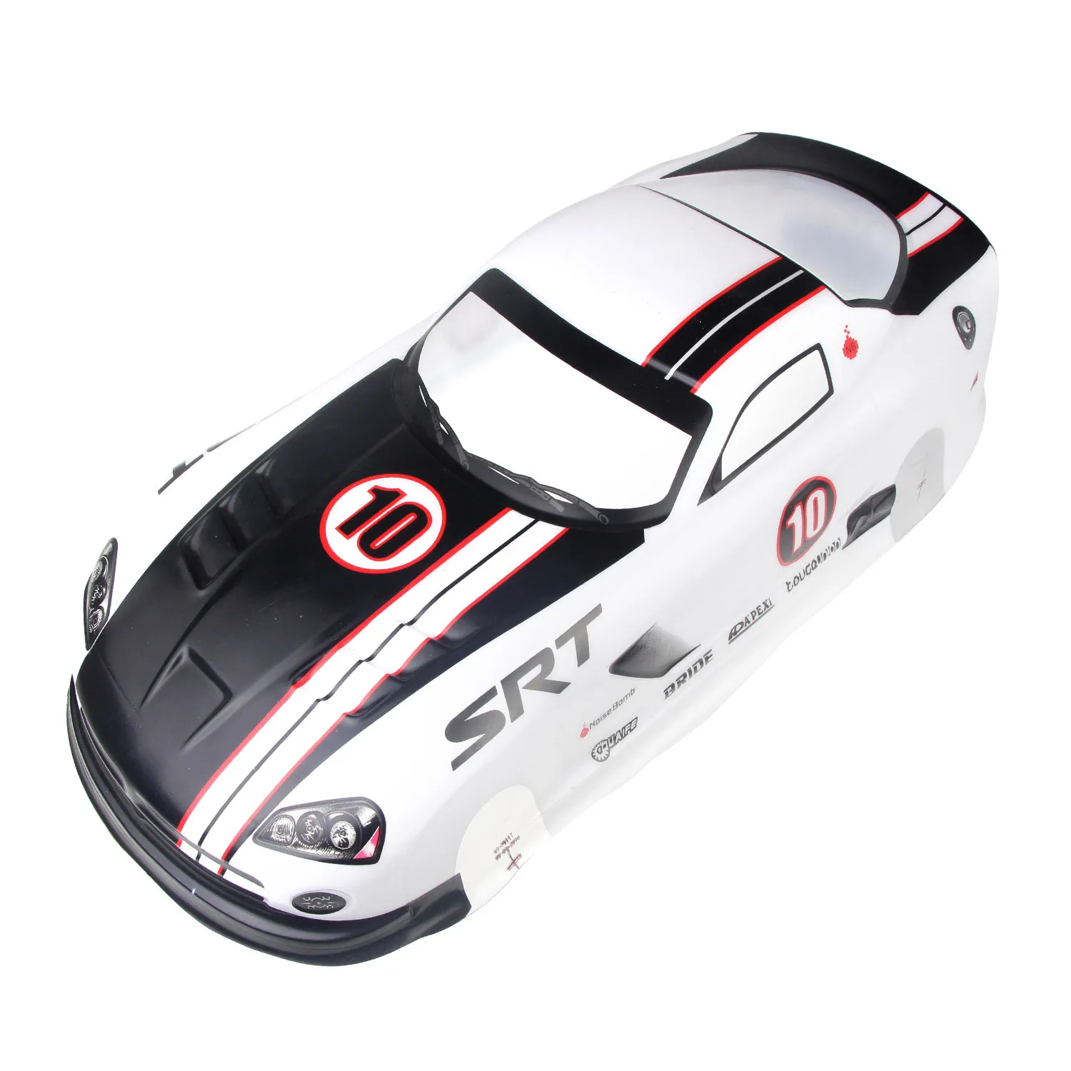 

Remote Control Flat Running Race Car 1/10 PVC Screen Printing Car Shell Dodge SRT10 Car Shell 215X470 Size