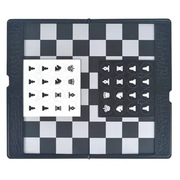 

Foldable Wallet Type International Chess Magnetic Portable Checkers Board Game Super Thin Chessboard Family Party Game