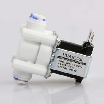 

Plastic Magnetic Normally Closed 12V/24V N/C Durable Quick Conntection 1/4" Reverse Osmosis System Water Electric Solenoid