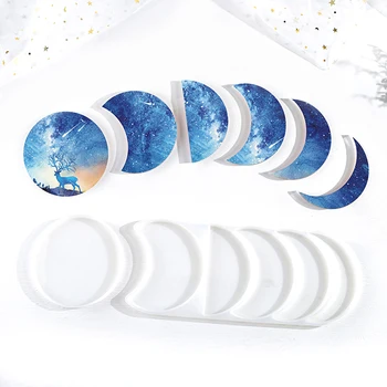 

Lunar Eclipse Resin Mold Astronomy Crescent Moon Phases Silicone Resin Mold