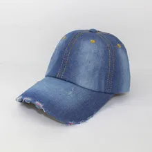 Унисекс ковбойская Осенняя Повседневная Бейсболка для папы для мужчин и женщин джинсовые джинсы хип хоп