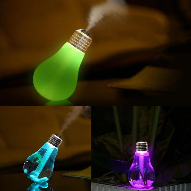 400ml LED Lamp Air Ultrasonic Humidifier Mist Maker with LED Night Light for Home Essential Oil Diffuser Atomizer Air Freshener (7)