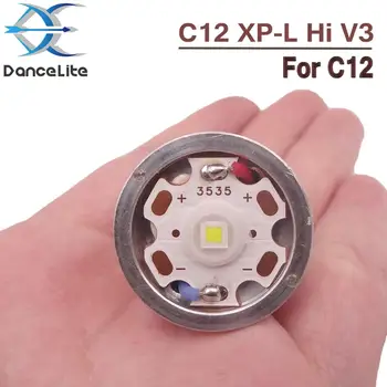 

1PC New XPL Hi V3 LED Module Drop In For C12 Flashlight Torch, Copper Base, AMC7135 Driver Board