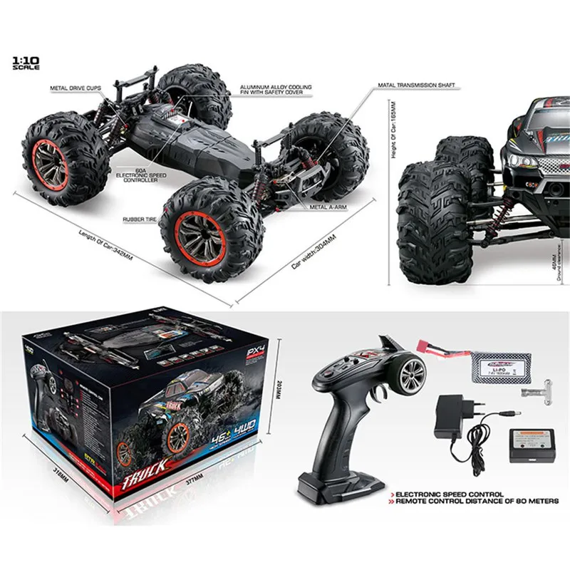 US $160.27 Rc Car Toys Rc Car 9125 24g 110 110 Scale Racing Car Supersonic Truck OffRoad Vehicle Buggy Electronic Toy