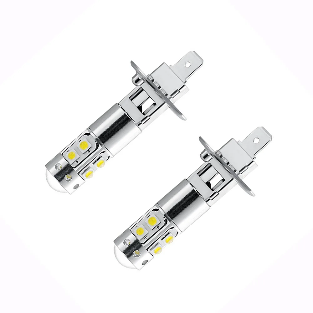 2 шт. высококачественные противотуманные фары H1 50 Вт 10SMD светодиодный сменный 12 в