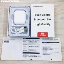 200 шт i10 Max TWS Bluetooth 5,0 наушники с сенсорным управлением, беспроводные наушники, гарнитура air dots для ios i9s vs i30 i80 i10