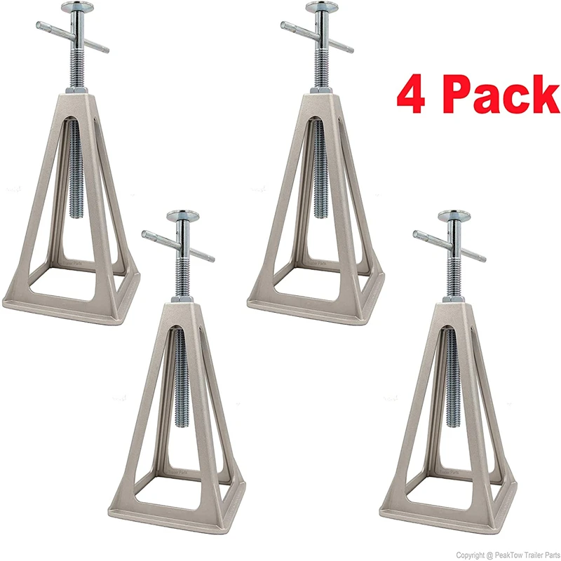 4PcsRVJackCamperStabilizerRvLevelingBlocksTrailerHeavyDuty