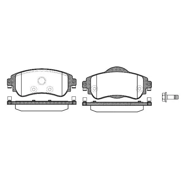 Disc pads.  Citroen C4 1.4 1.6Hdi 09 REMSA 146408 |