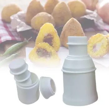 

Rice Ball Maker Mold, Homemade Stuffed Meat Baller Maker, Point / Round Shape Creative DIY Kitchen Sushi Tools Accessories