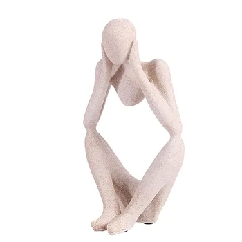 

Gift Resin European Style Craft Home Ornament Abstract Character Decoration Figurine Small Sandstone Statue Desktop Sculpture