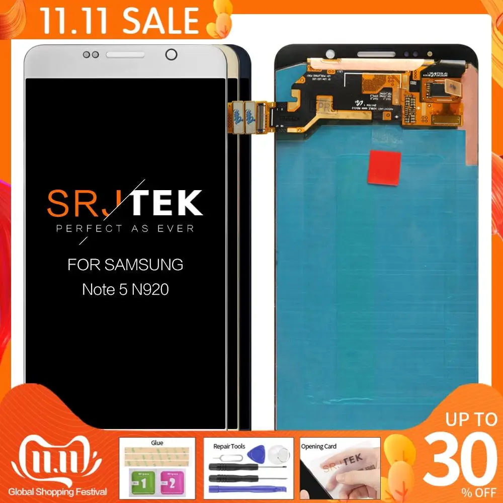 Оригинальный 5 7 ''Супер AMOLED ЖК дисплей для SAMSUNG Galaxy Note Note5 N920A N9200 SM N920 N920C