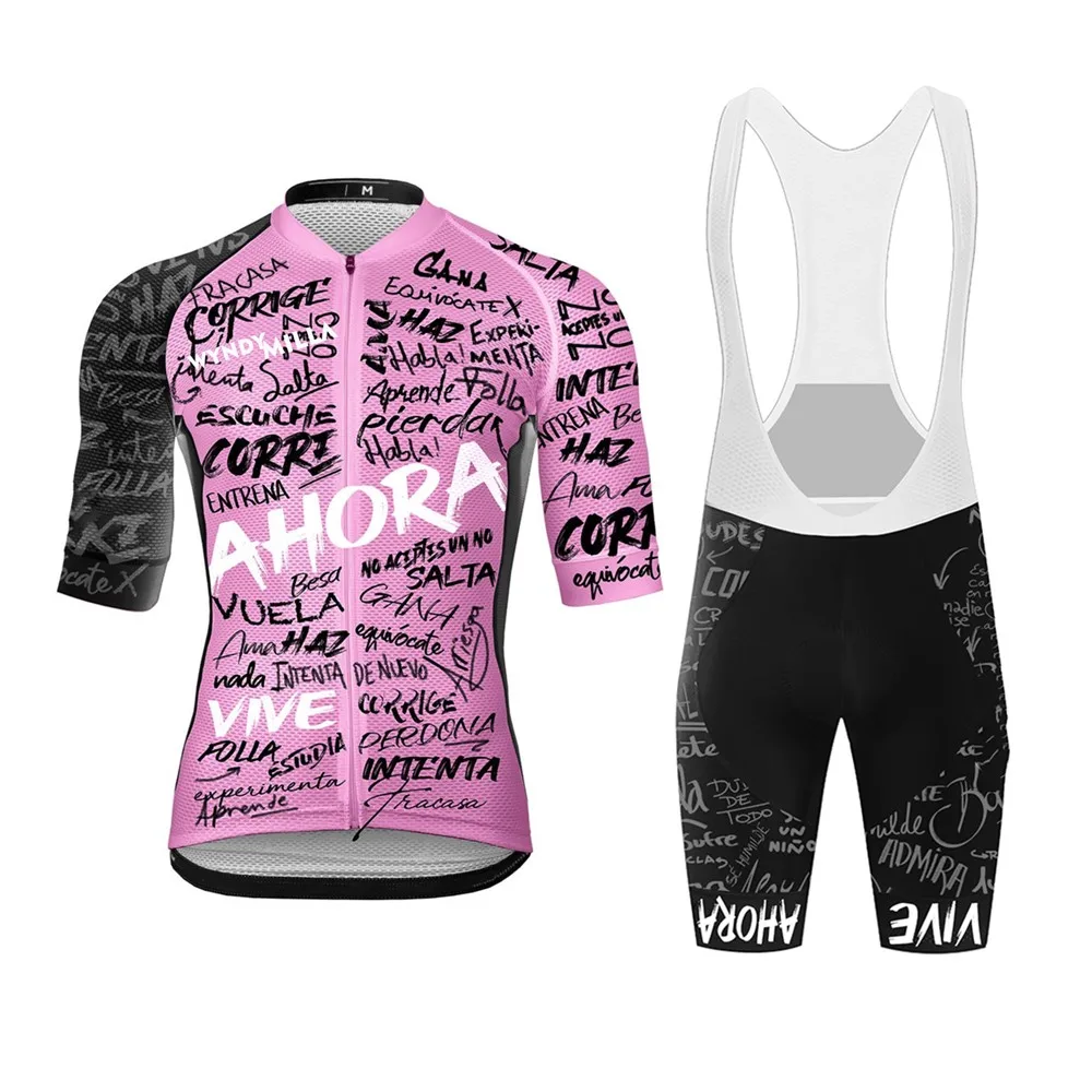 

Wyndymilla Men Cycling Jersey Suit Outdoor Pro Team Offroad Racing Suit Summer Mtb Bib Short 9d Gel Pad Ropa Ciclismo Hombre New