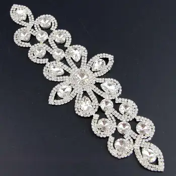 

20Pcs Luxulry Glass Rhinestone Sew-on Bridal Dress Costume Trim Applique Craft