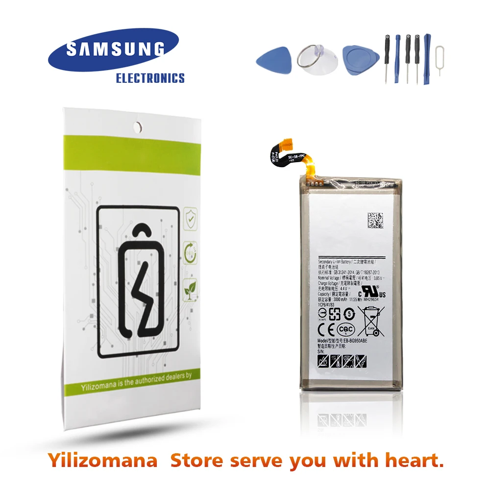 Аккумулятор для samsung G950 EB-BG950ABE 3000 мАч для samsung Galaxy S8 G9500 SM-G950U G950A G950F Сменный аккумулятор для телефона