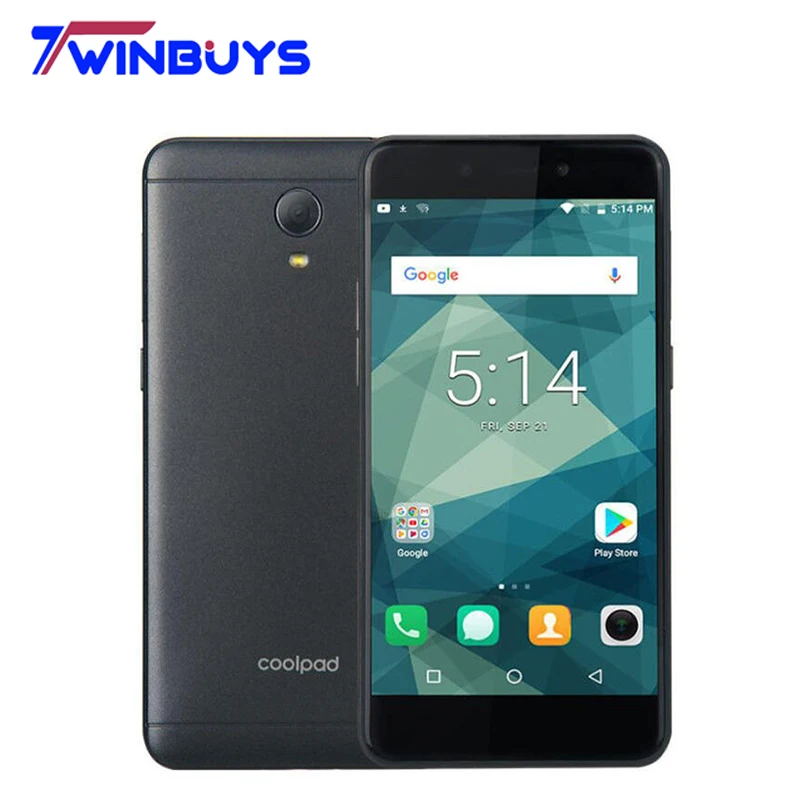 Мобильный телефон Coolpad E2C с глобальной версией, 5,0 дюйма, аккумулятор 2500 мАч, 1 ГБ ОЗУ, 16 Гб ПЗУ, Четырехъядерный Смартфон Snapdragon 210, 4G