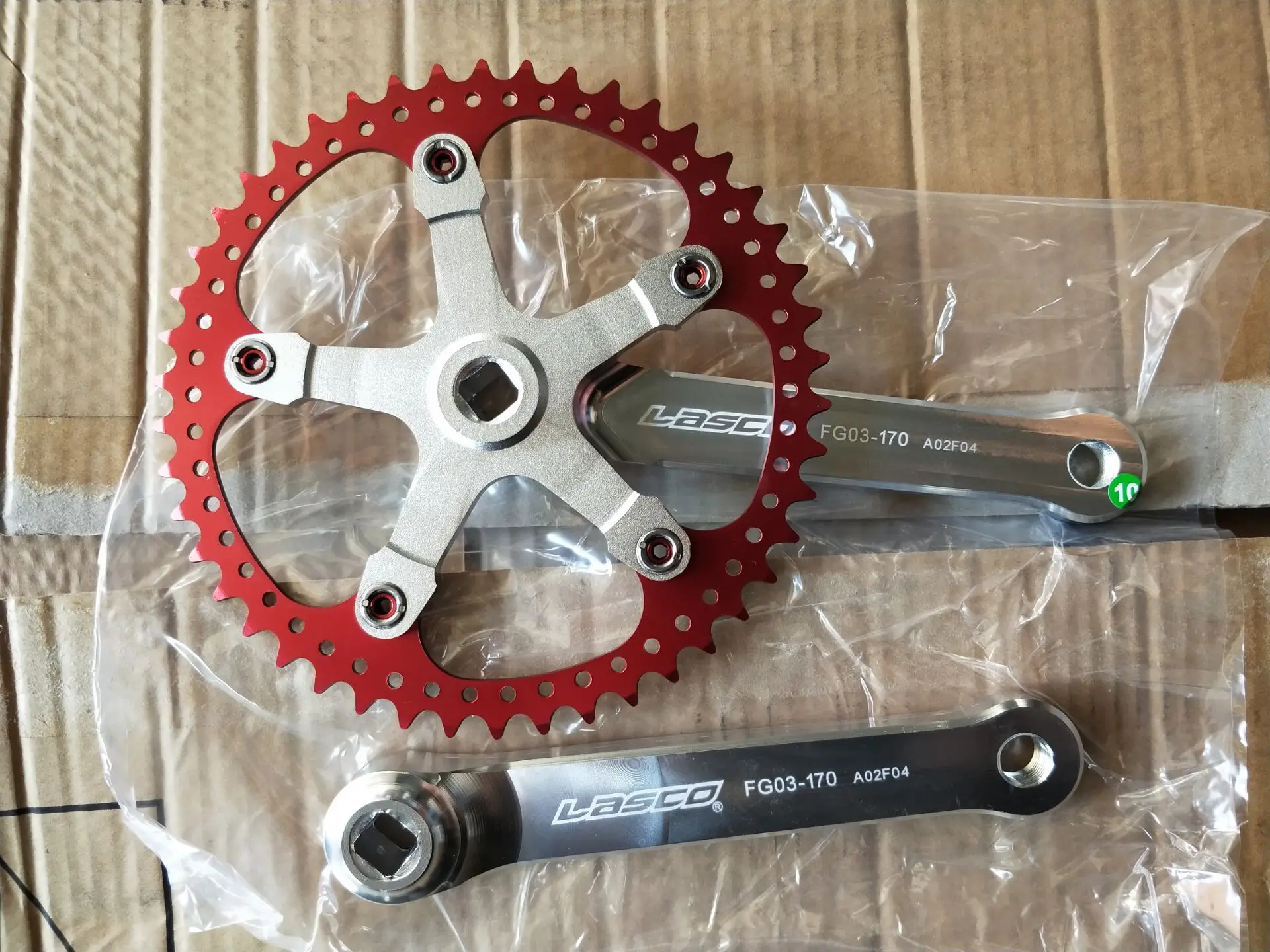 VintageUltralightFixedGearCranksetBCD13046TChainring170mm586g