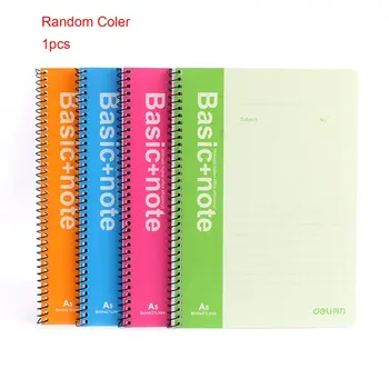 

Deli 7684 A5 Spiral Notebook 80 Sheets Pocketbook Records Notes Students School Study Stationery Paper Cover Composition Book