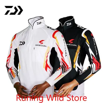 

DAIWA Sportswear Fishing Shirt Anti-UV Protection Hiking Fishing Clothes Tackles Angler Sports Apparel Anti Mosquito Clothing