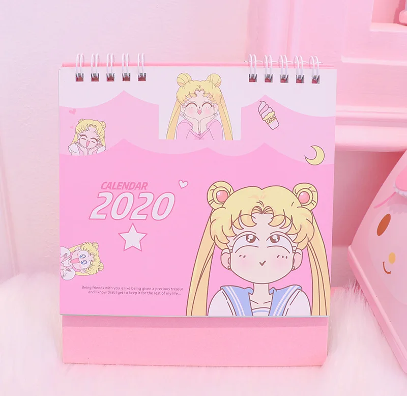 Новинка года: мини-косплей Сейлор Мун с календарем, аксессуары для девочек в стиле аниме «Сейлор Мун», «Усаги», «Принцесса Серенити», подарок для косплея