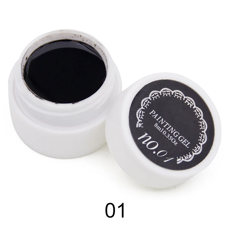 black gel Ellwings 1 шт. Гибридный Гель-лак для ногтей, меняющий цвет, впитывающий цвет, Цветной Гель-лак для ногтей, Термическое изменение цвета, УФ Гель-лак для ногтей - Цвет: black gel