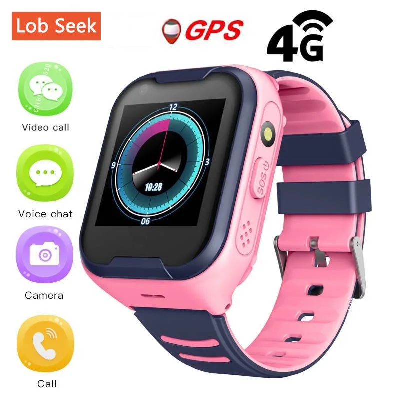 

Kid Smart Watch Wrist Watch Sim 4G+Wifi GPS SOS Smart Phone Watch Kids Video Call IP67 Waterproof Alarm Clock Camera Baby Watch