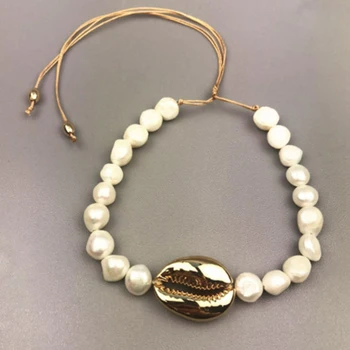 

Natural Freshwater Pearl Necklace Using Natural Shell Specialdesign Female Charm Necklace 2019 Hot