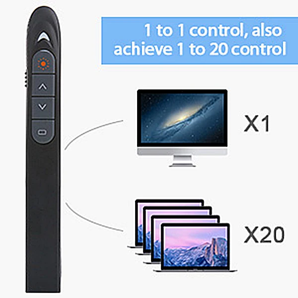 

RF 2.4GHz Mini USB Wireless Presenter Powerpoint PPT Presentation Pointer Pen GV99