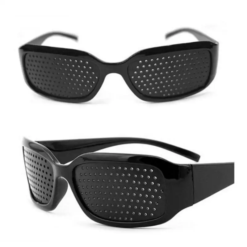 Vision Care Exercise Cycling Eyewear Pin Hole Eye Training Pinhole Glasses Improve Eyesight Camping Unisex Eyeglasses Outdoor