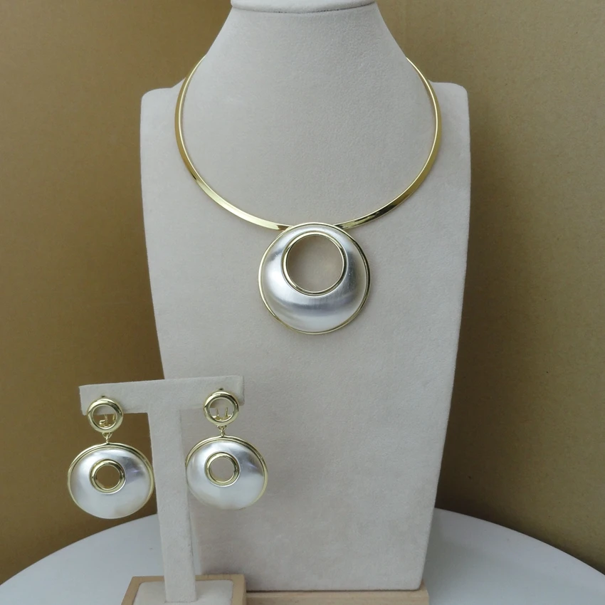 

Yuminglai Designer Jewelry Dubai Costume Jewelry Sets Necklace and Earrings FHK7719