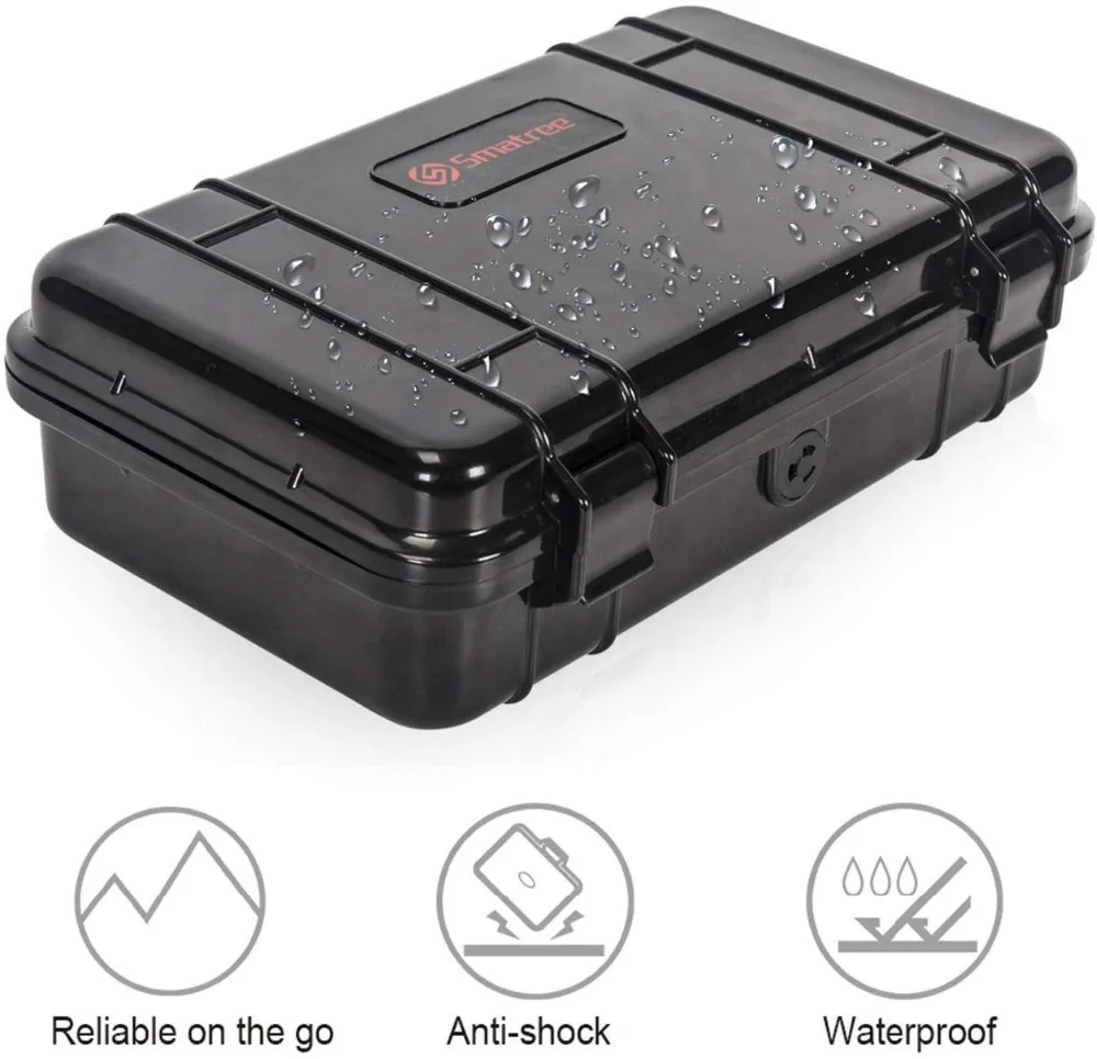 Smatree GA150 Floaty, водостойкий противоударный жесткий чехол для GoPro Hero 8 ABS пластиковый жесткий чехол анти-шок