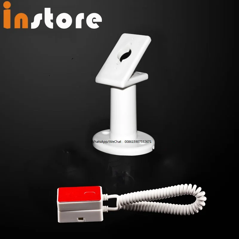 10 Pcs Mobile Phone Retail Shop Anti Theft Holder Cell Phone Display Security Retractable Stand With Adhesive Sticker