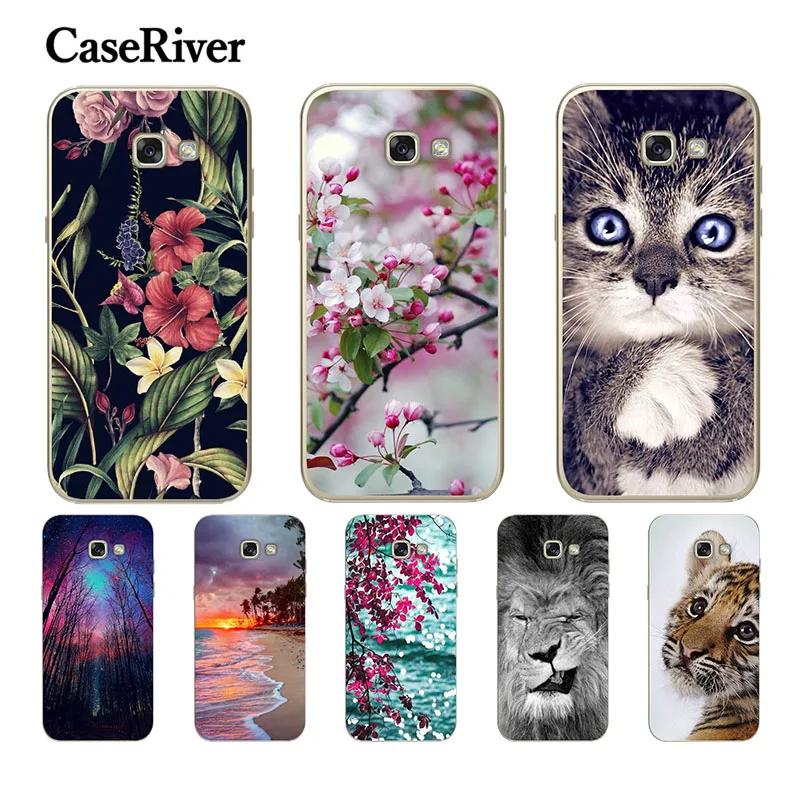 

CaseRiver 5.7" FOR Samsung A7 2017 Case TPU Soft Silicone FOR Samsung Galaxy A7 2017 Case Cover A720 A720F Phone Back Cover