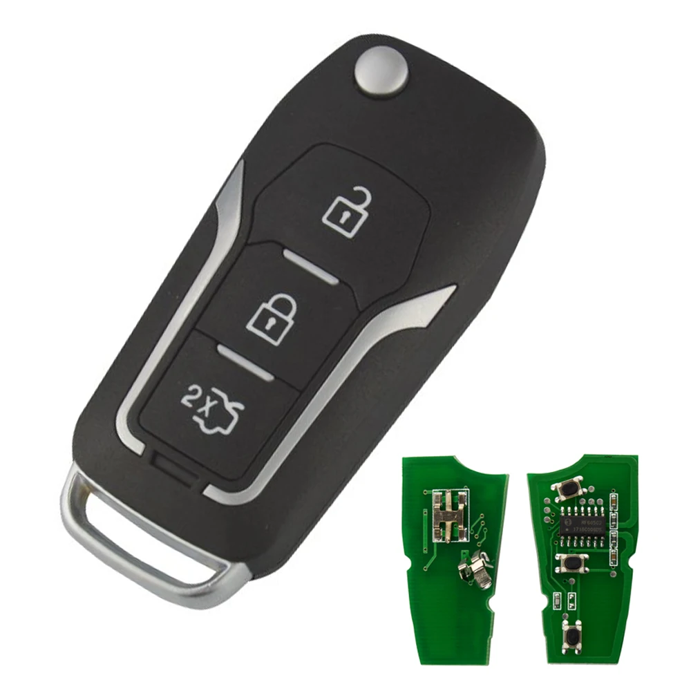 OkeyTech для Ford Mk2 Mk3 Mondeo Ranger Fiesta 2 дистанционный ключ 433 МГц 4D60 4D63 40 бит 80 чип Flip Fold HU101