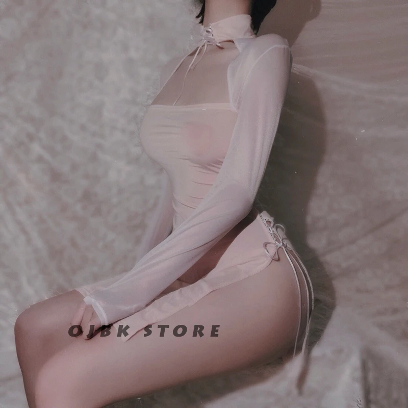 Women Lingerie Devil Cosplay Lolita Vintage Vampire Hollow out Sexy Backless Long Sleepwear
