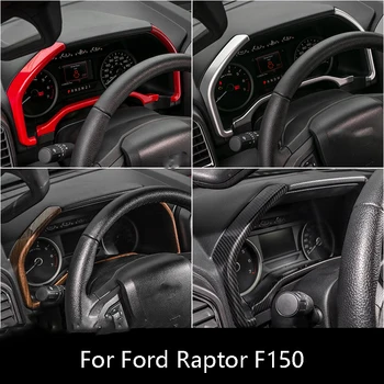 

Car Steering Wheel Button Dashboard Instrument Panel Trim Decal Sticker For Ford Raptor F150 2015-2020 Car Styling Accessories