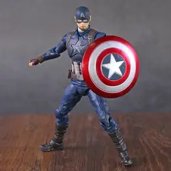 SHF Marvel Мстители 4 эндмейд Капитан Америка/черная овда/танос/муравей Коллекционные фигурки героев игрушка кукла в подарок