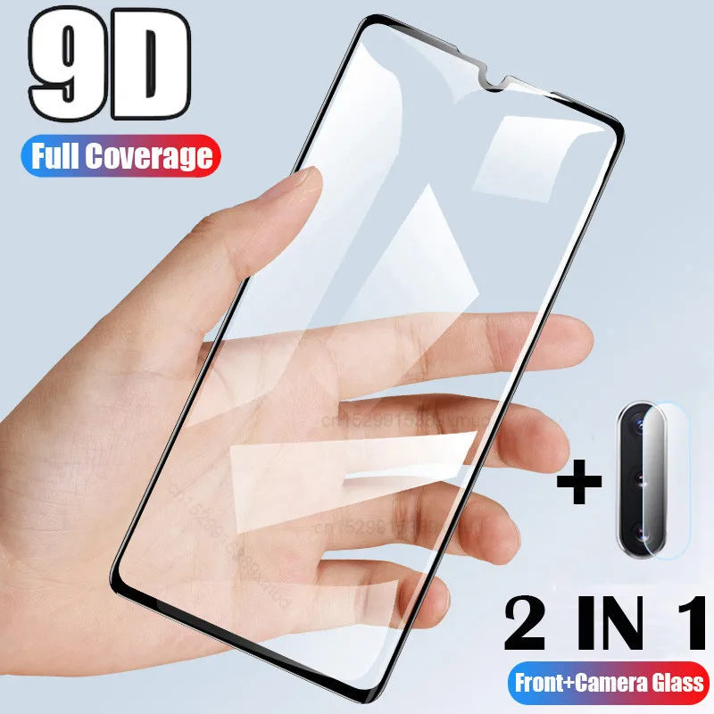 2 в 1 полное покрытие закаленное стекло для Redmi Note 9s 9 8 7 Pro 8T 8A Защитное экрана Xiaomi Mi
