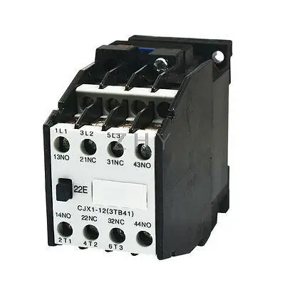 CJX1-12 3 полюса 2NO 2NC 264V 60HZ катушка контактор переменного тока для управления двигателем