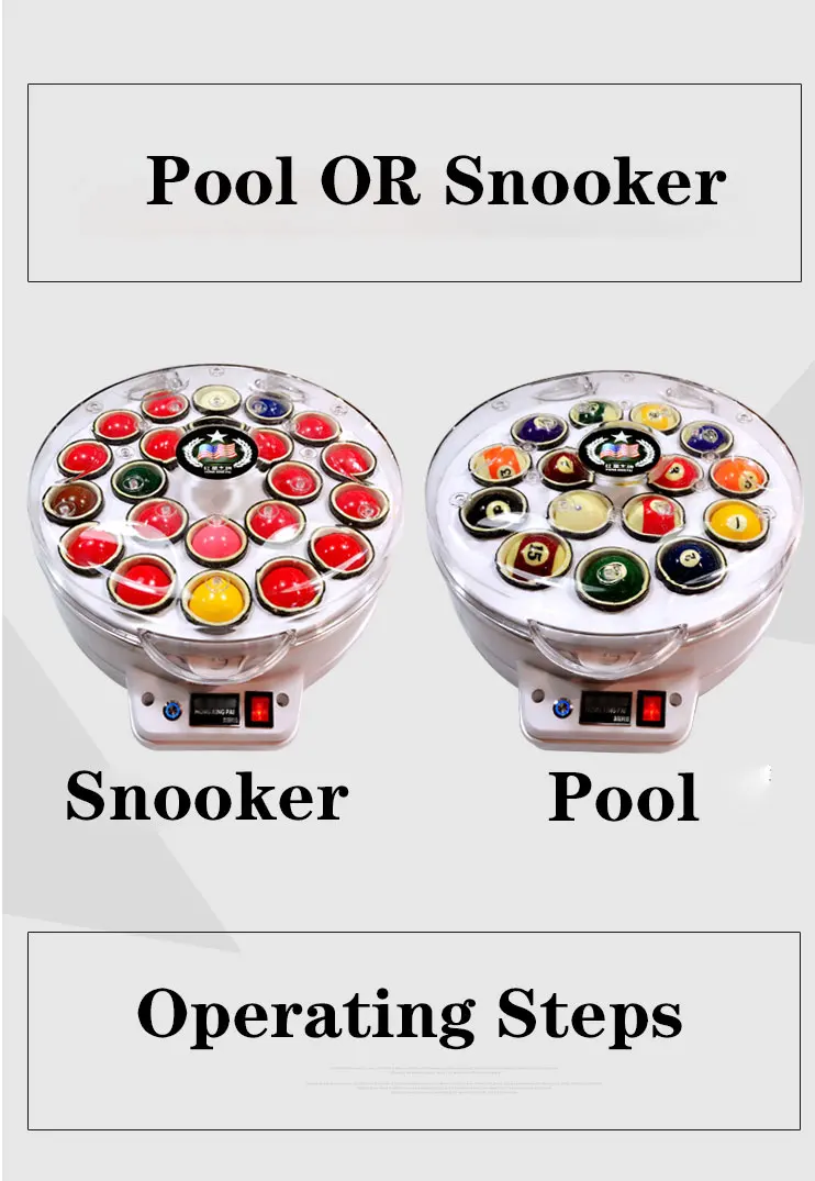 Wholesale Billiard Balls Washing Machine Pool or Snooker Options Ball Clean Billiard Accessories