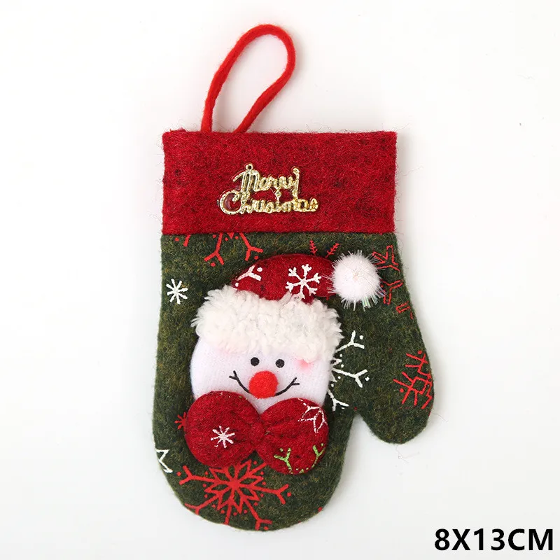 8-Snowman Новогодняя Рождественская шляпа посуда нож вилка коврик рождественские украшения рождественские украшения для дома Noel подарок - Цвет: 8-Snowman