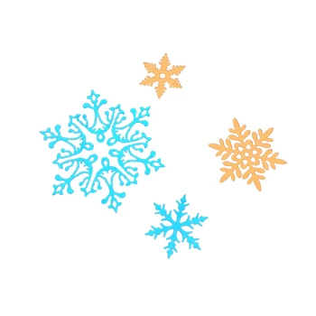 

NEW 4pcs/Set Snowflake Cutting Dies Christmas Metal Cutting Stencils Die Cut DIY Scrapbook Paper Card Embossing Album