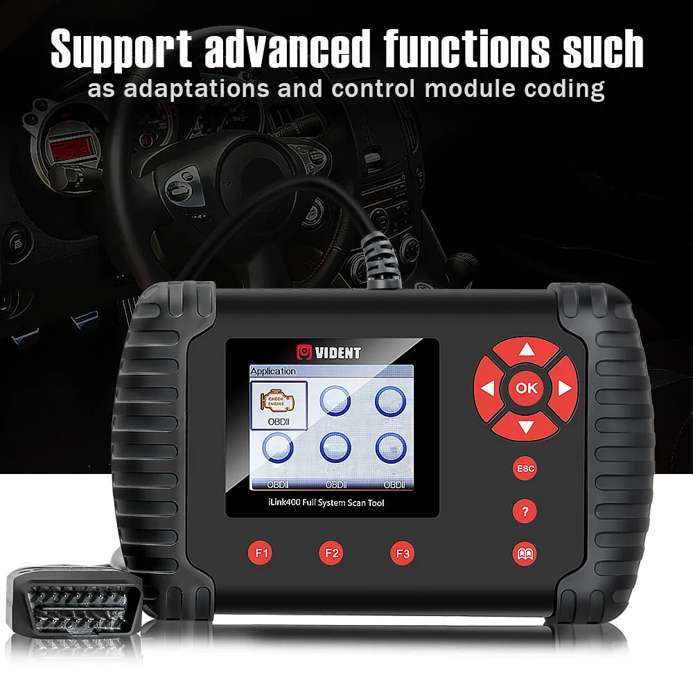 VIDENT iLink400 полная система сканирования инструмент один сделать поддержку ABS/SRS/EPB/DPF