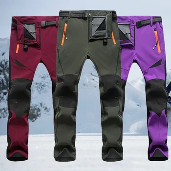 

Universal Thicken Ski Snow Pants Quick Drying Windproof Trousers Breathable Hiking Pants for Winter Outdoor