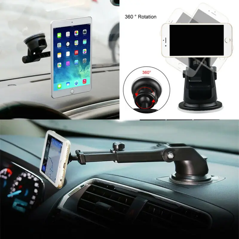 Car Universal Adjustable Mobile Phone Holder GPS Magnetic Dash Windshield Mount Automobiles Interior Stands Brackets