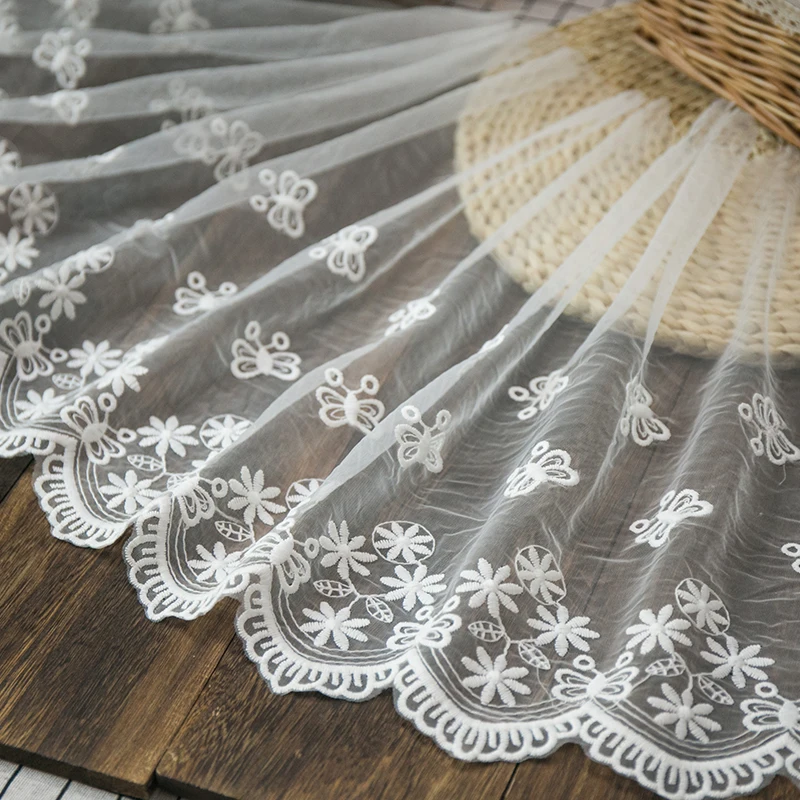 

2020new lace trim white for sewing diy embroidery pure lace fabric Handmade Craft Materials Decoration Accessories 2yards