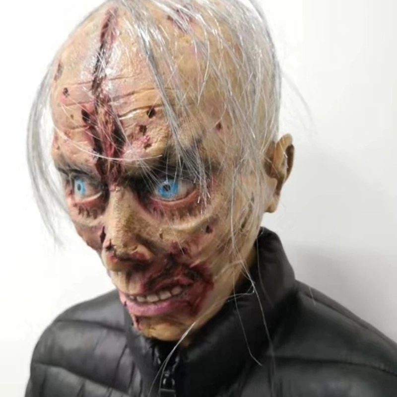 Halloween Horror Zombie Masks Party Cosplay Bloody Disgusting Rot Face Masque Masquerade Terror Latex Mask for Adult