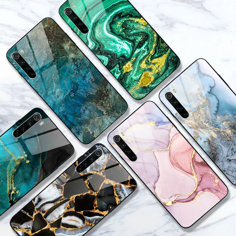 Marble Phone Back Cover FOR Xiaomi Redmi Note 9 PRO 9S S 8 8T T 7 6 5 Plus 5A 6A 7A 8A 9A Mi 10 Lite Case Glossy | Мобильные